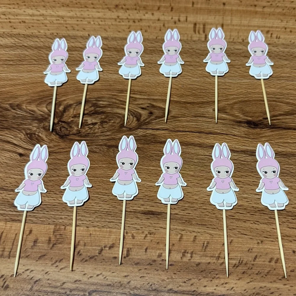 Sunny angels bunny cupcake Toppers